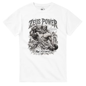 Camiseta Fitwell Zeus Power Transform your body into mount Olympus